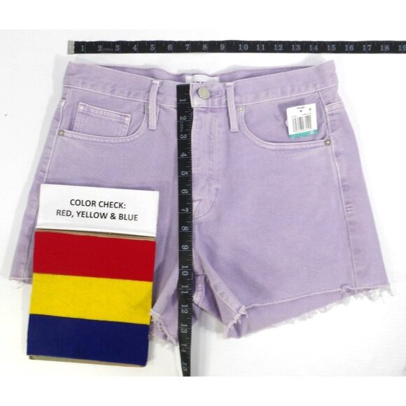 FRAME LeBrigette Short purple jean cut offs women's size 25 inseam 3" NEW - Picture 2 of 4